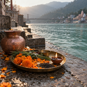 गंगा पितृ तर्पण एवं दीपदान संकल्प (ऋषिकेश गंगा तट) — मात्र ₹151
